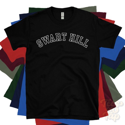 Swart hill shirt retro - swart,