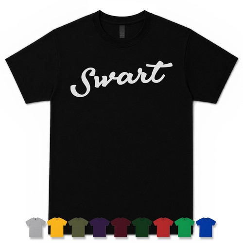 Swart retro script - retro,